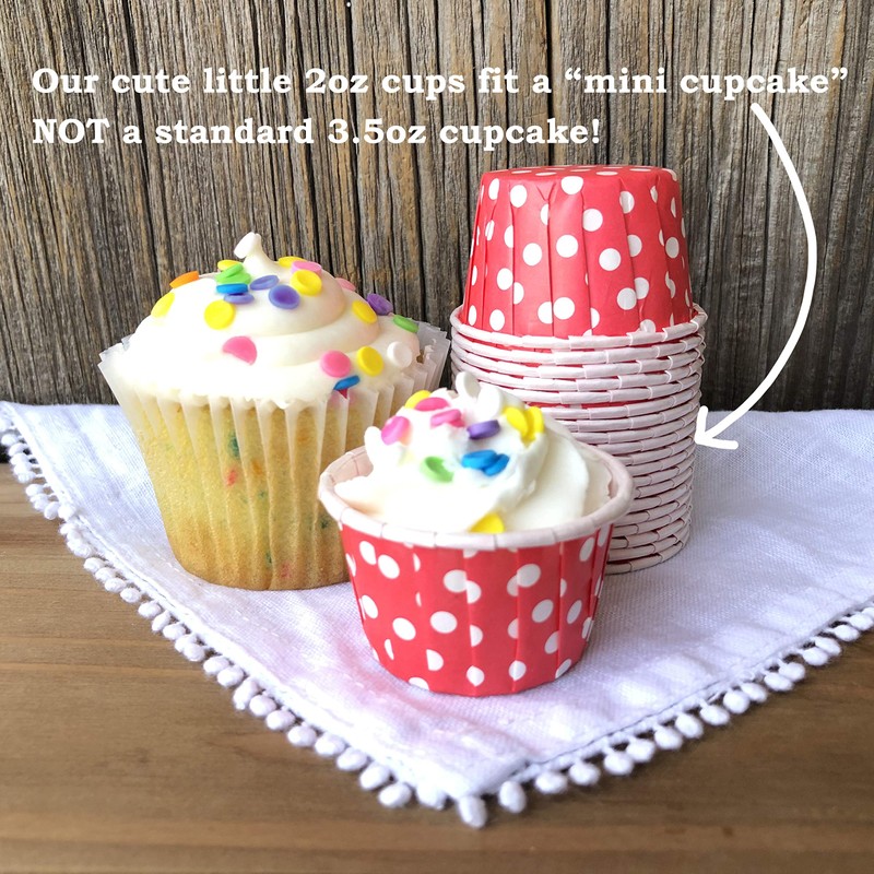 Valentine Red Bulk MINI Candy Nut Paper Cups- Mini Baking