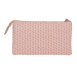 Pepe Jeans Megan Purse Toiletry Bag Black 17 x 9 x 2 cm Faux Leather Black Talla única Purse Toiletry Bag, pink, triple wallet