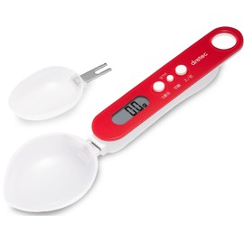 Dretec PS-032RDDI Digital Spoon Scale Measuring Spoon, 10.1 oz (300 g), 0.004 oz (0.1 g) Units