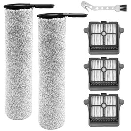 DianSung DianSung Ersatz b1rstenrolle und HEPA-Filter f1r Tineco Floor One S7 Steam Nass und Trockensauger Ersatzteile, 2 B1rstenrolle + 3 filter + 1 Reinigungsb1rste