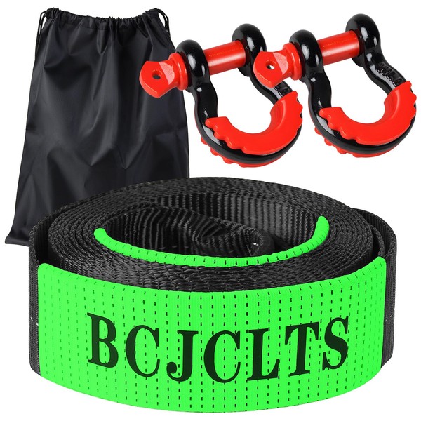 BCJCLTS Recovery Tow Strap Heavy Duty 2" x 20Ft -