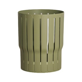 HEYXI Compact Open Top Waste Bin 10L Trash Can Kitchen Office Bathroom for Home Bedroom Dormitory Garbage Bin Supplies Green