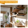EZYDECOR Shelf Bracket 4 Inch Black Shelf Brackets Wall Mounted