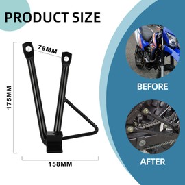 BAOUFF Rear Passenger Foot Pegs Bracket for Hawk 250,Dirt Bike Footrest Pedal Brackets Mount for Hawk250