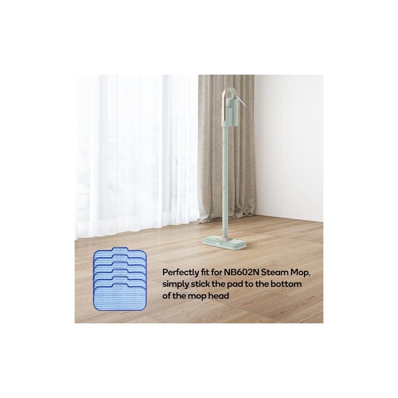 6 PCS Microfiber Replacement Pads for Steam Mops - Durable