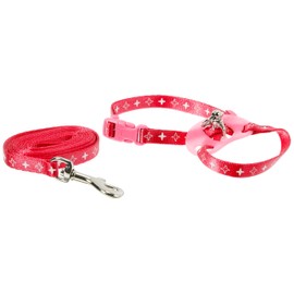 Cat Mote, Karat Pattern Cat Leash Mini N, Pink [Cat Harness/Lead]