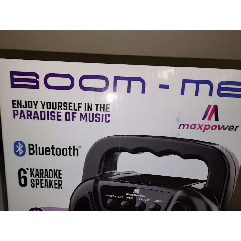 Maxpower BOOM M6 6" Portable Karaoke speaker with LED lights