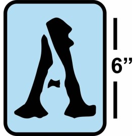 Unbranded 26 Piece Typewriter Font Stencil Kit - Reusable - 6 Inch Letters Stencil