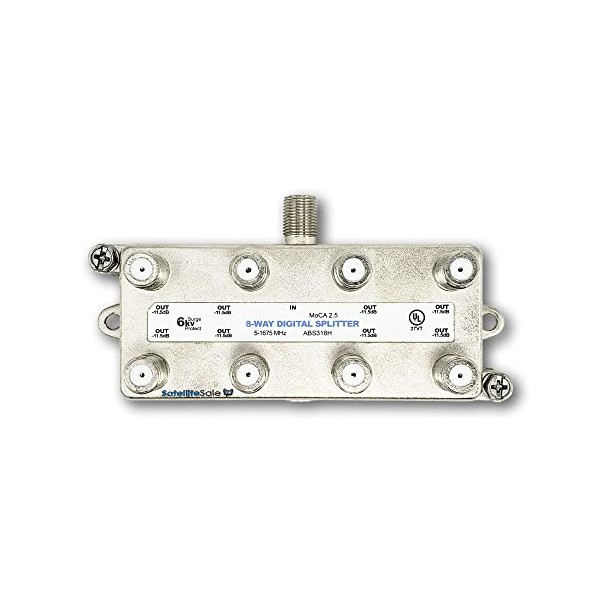Amphenol 8-Way Digital Splitter MoCA 2.5 ABS318H, Silver