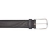 Vanzetti Leather Belt, Steel Grey