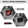 RT-TCZ Smoked Black Tail Light Lamp Cover Guard Trim Decoration