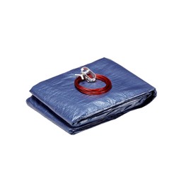 Midwest Canvas, Winter Pool Cover for Round Above Ground Pools, Winterizing Pool Closing Kit, Blue, 27 Foot/28 Foot