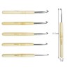 Crochet Hook Set, 9 Pcs Ergonomic Handle for Arthritic Hands, 