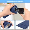 Fintie Double Eyeglasses Pouch with Carrying Strap, Portable Squeeze Top