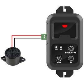 UHPPOTE 2.4GHz WiFi Remote Control Switch Supports External Buzzer Specially Applied to Access Control Lock