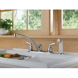 DELTA FAUCET B2410LF Kitchen Sink Faucet, 9.25 x 10.63 x 9.25 inches, Chrome