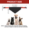 HACRAHO Blank Dog Bandana Collar, 4 Pieces Adjustable Black Triangle