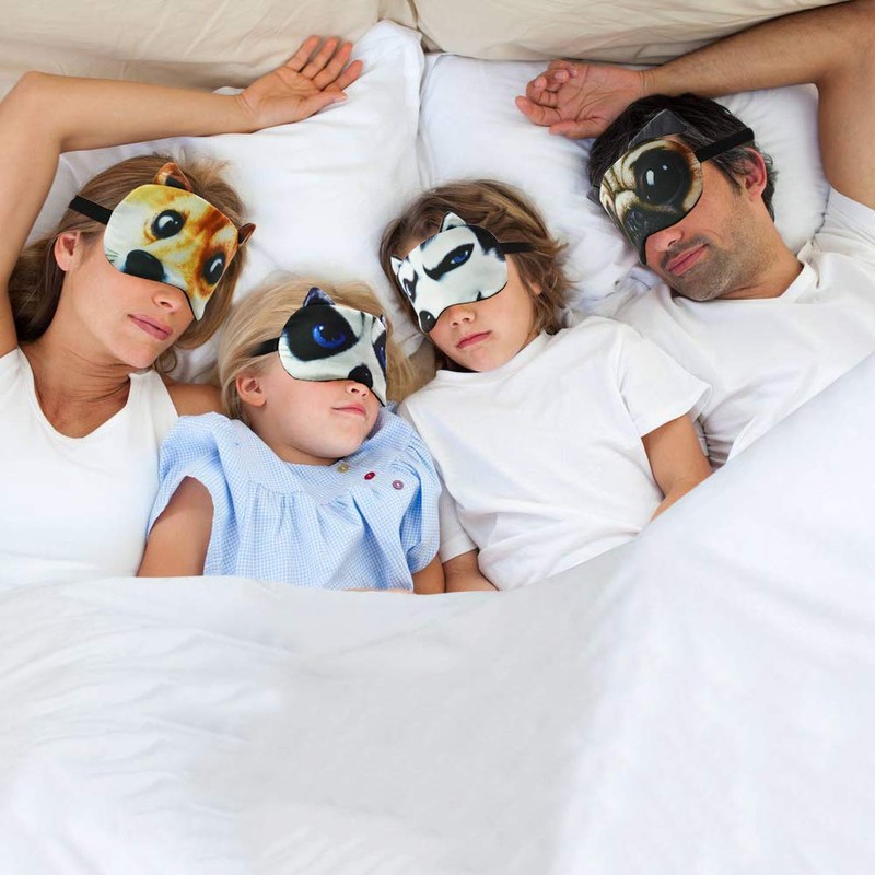 HYCLES 10 Pack Cartoon Animal Cute Sleep Eye Mask with