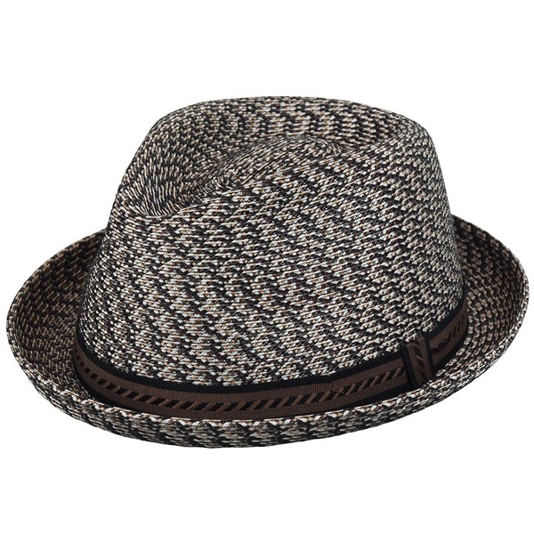 Bailey of Hollywood Mannes Trilby Hat, Multicoloured (Brown Multi), Medium