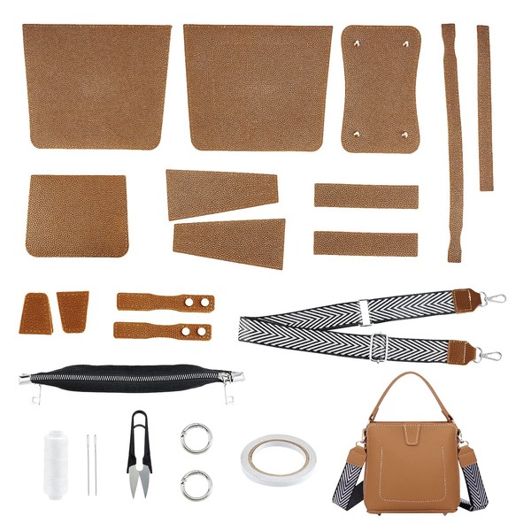 WADORN 23pcs DIY Leather Craft Bag Making Tool Kit, Knitting