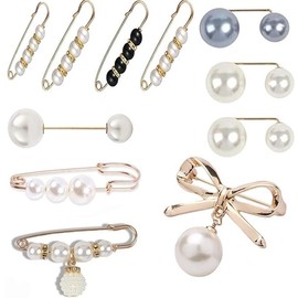 Brooch, Corsage, Pearl, Brooch Pin, Pearl Brooch, Shawl Pin, Women's, Formal Chest, Graduations, School Entrance Ceremonies, Recitals, Weddings, Funerals, Elegant, Gorgeous, Artificial Pearls, Faux