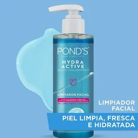 Limpiador Facial POND'S Hydra Active Gel | Con Ácido Hialurónico | Para Todo Tipo de Piel 200 ml