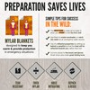 Lingito Survival Blanket, Emergency Blankets Camping, Hiking, Traveling, Heavy Duty