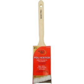 FixtureDisplays Merit Pro 00050 2-1/2" 100% Polyester Angle Sash Paint Brush