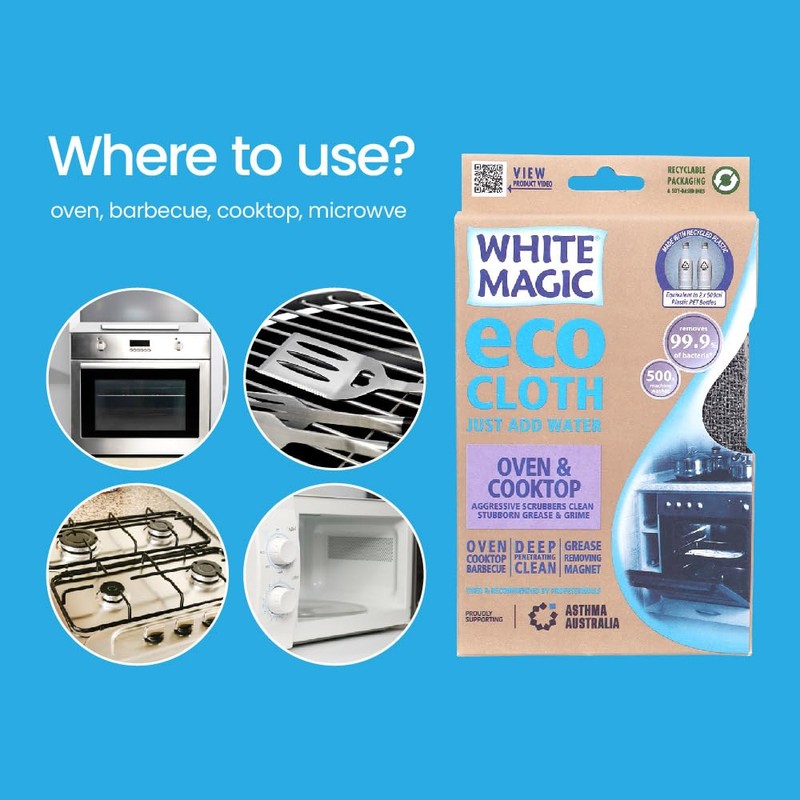 White Magic Eco Cloth Oven & Cooktop Cleaning Cloth –