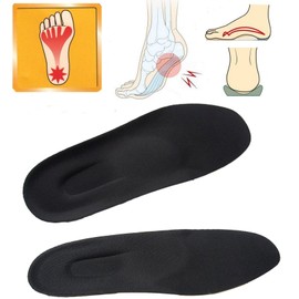 Foot Care Goods.COM Healthy Insole for Plantar Fasciitis Relief from Plantar Fasciitis Pressure Reducing Area, 2 Arch Pads Outside and Inside Protect Foot Skeleton(Men's M(25.0-25.5cm))