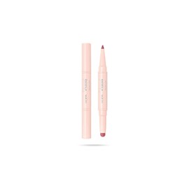 Vamp! Creamy Duo Contouring Lip Pencil and Shiny Lipstick - 008 Vintage Rose by Pupa Milano for Women - 0.035 oz Makeup