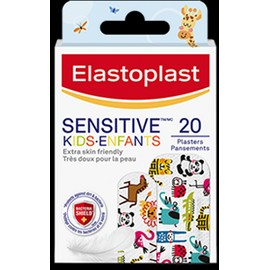 Elastoplast Sensitive Kids Enfants Animals 20 Plasters