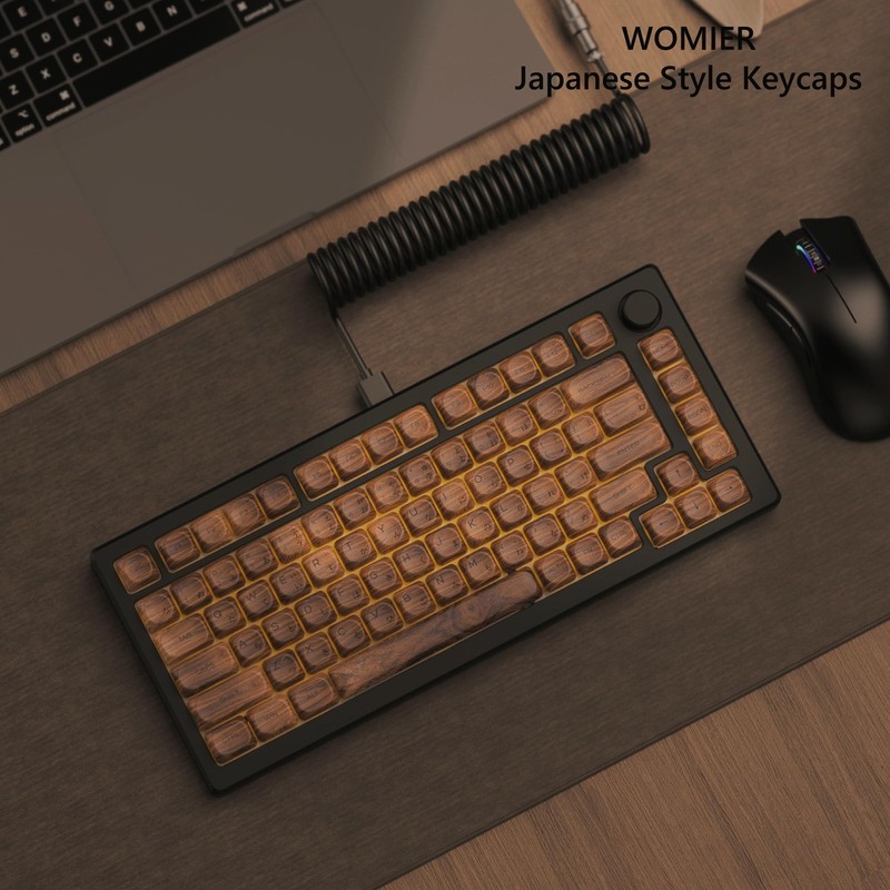 Womier PBT Keycaps - MOA Keycaps for Mechanical Keyboard 60