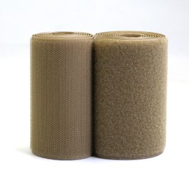 Baiann Cinta de gancho y bucle beige para coser de 4 x 6 pies, no adhesiva, resistente a rayas de nailon, correas entrelazadas para manualidades, ropa, zapatos, mochilas, color beige (2 yardas)