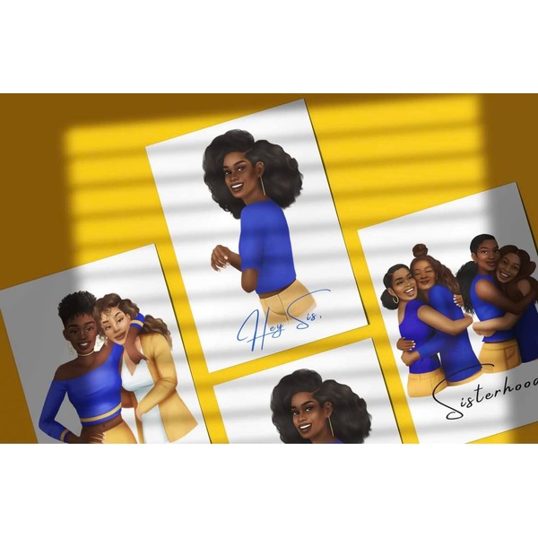 Sisterhood Sorority Greeting Cards - Box of 12 Cards With