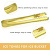 Stainless Steel Ice Scoop and Ice Tongs Small Round Bottom