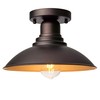 GOLDHILL 10.5" Low Profile Semi Flush Mount Ceiling Light, Modern