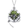 DUNHAO COS Ekko Watch Necklace Unisex Silver Pocket Watch Pendant