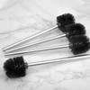 Set of 4 toilet brushes, black, high-quality toilet brush with