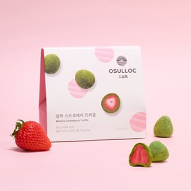 Osulloc [오설록]말차 스트로베리 트러플 80g (원산지:상세설명참조) [OSULLOC] Matcha Strawberry Truffle 80g (Origin: See detailed description)