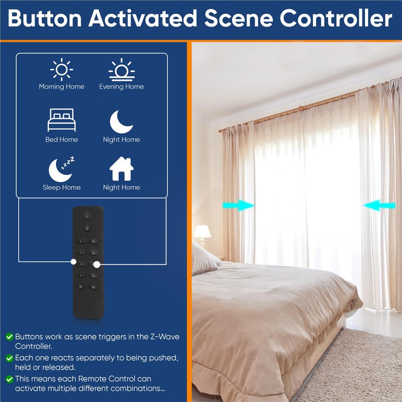 Vesternet Z-Wave 12 Button Smart Remote Control | Trigger Up