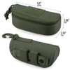 WYNEX Tactical Molle Glasses Pouch, Tactical Eyeglasses Hard Case Shockproof