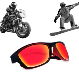 Motocross Brille Skibrille, Ski Snowboard Brille Verstellbarer Teleskopgurt, Crossbrille Mit Schaumstoffpolsterung, Sowohl für Damen Als Auch für Herren, Geeignet für Outdoor-Sportarten, Braun