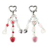 JOYSTOR Cute Strawberry Keychain,Y2K Accessories, Kawaii beaded Bag Charms for