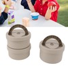Insulated Food Container Beige 316 Stainless Steel Round Sealed Leak