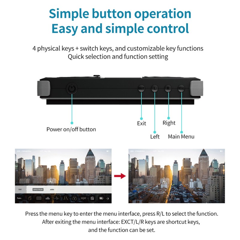 5.5 Inch Compact Camera Field Display 1920x1080 4K HD Multimedia