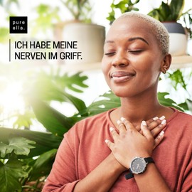 Pure Ella NERVENKRAFT - Baldrian Passionsblume Johanniskraut Kapseln - Vitamin B1 und Niacin für Nerven & Psyche - Laborgeprüft in Deutschland – Hochdosiert, 60 Vegane Kapseln