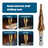 ECSiNG Spiral Grooved Step Drill Bit 3-13mm Metric Size M35