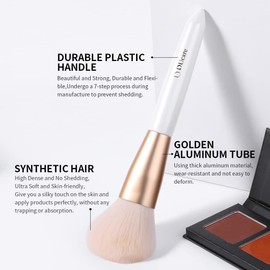 DUcare Foundation Brush Kabuki Makeup Tools Blending Brushes for Face Liquid Cream Powder - Buffing and Stippling & Concealer