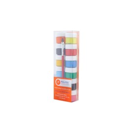 POLITEC Estuche surtido con 12 pinturas acrílicas de 0.3 fl oz más un pincel